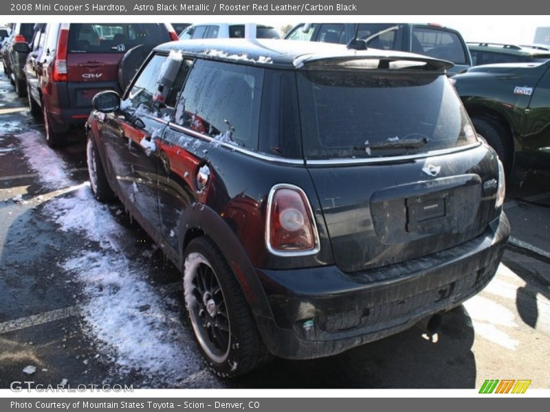 Astro Black Metallic / Rooster Red Leather/Carbon Black 2008 Mini Cooper S Hardtop