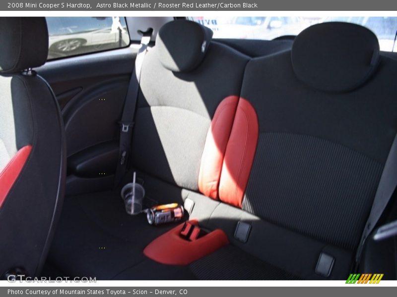Astro Black Metallic / Rooster Red Leather/Carbon Black 2008 Mini Cooper S Hardtop