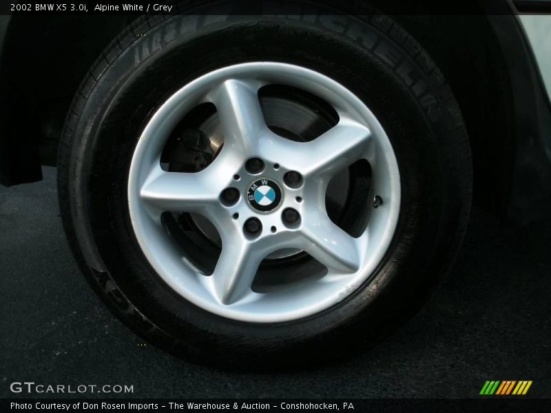 Alpine White / Grey 2002 BMW X5 3.0i