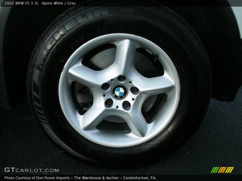 Alpine White / Grey 2002 BMW X5 3.0i