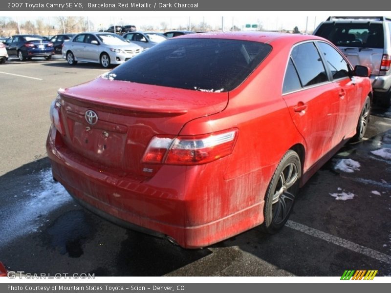 Barcelona Red Metallic / Dark Charcoal 2007 Toyota Camry SE V6