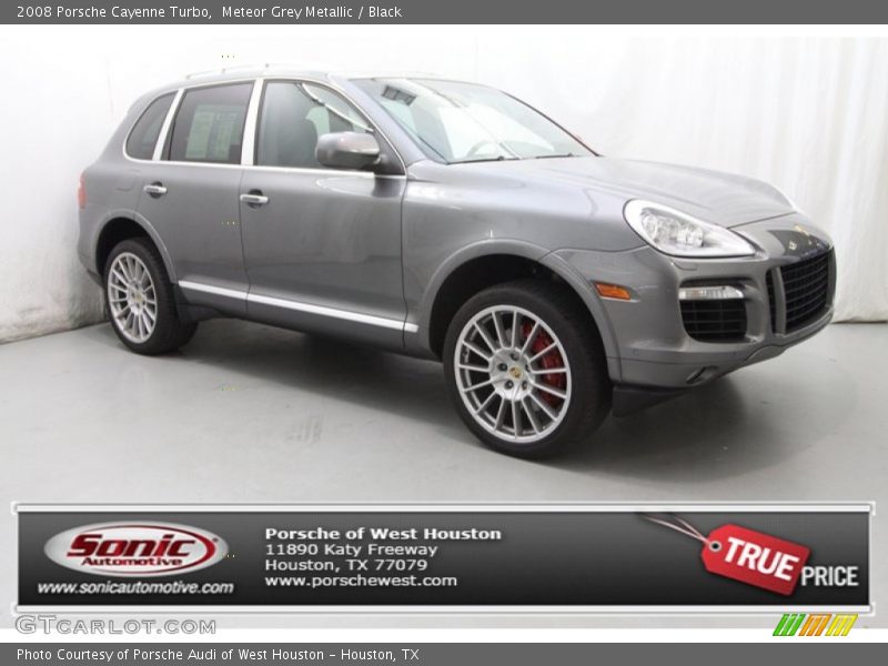Meteor Grey Metallic / Black 2008 Porsche Cayenne Turbo