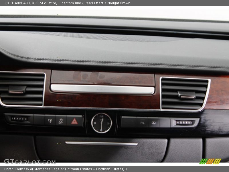 Phantom Black Pearl Effect / Nougat Brown 2011 Audi A8 L 4.2 FSI quattro