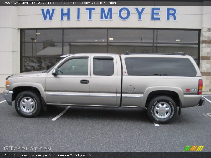 Pewter Metallic / Graphite 2002 GMC Sierra 1500 Z71 Extended Cab 4x4