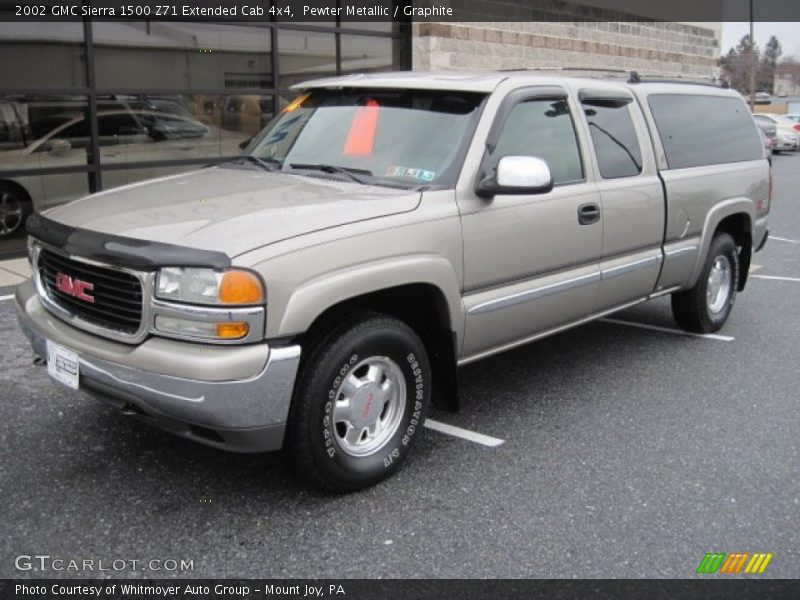 Pewter Metallic / Graphite 2002 GMC Sierra 1500 Z71 Extended Cab 4x4