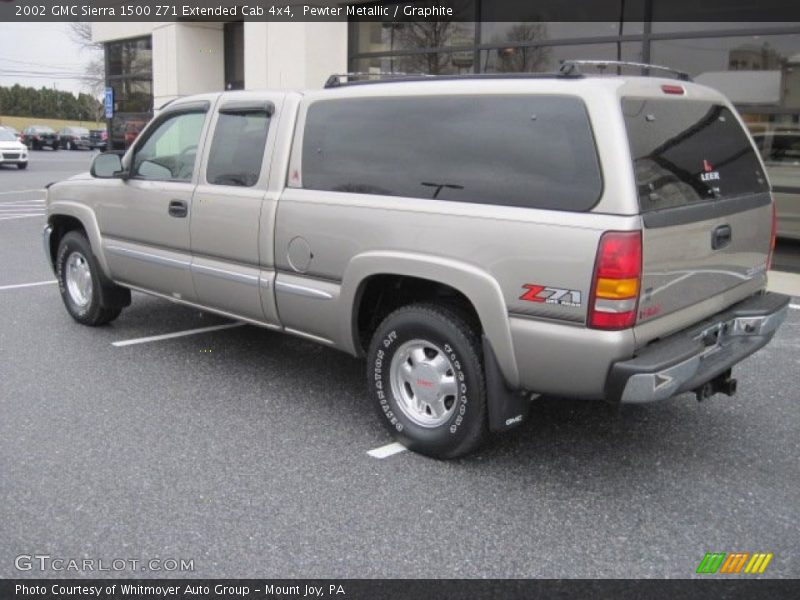 Pewter Metallic / Graphite 2002 GMC Sierra 1500 Z71 Extended Cab 4x4