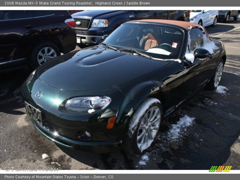 Front 3/4 View of 2008 MX-5 Miata Grand Touring Roadster