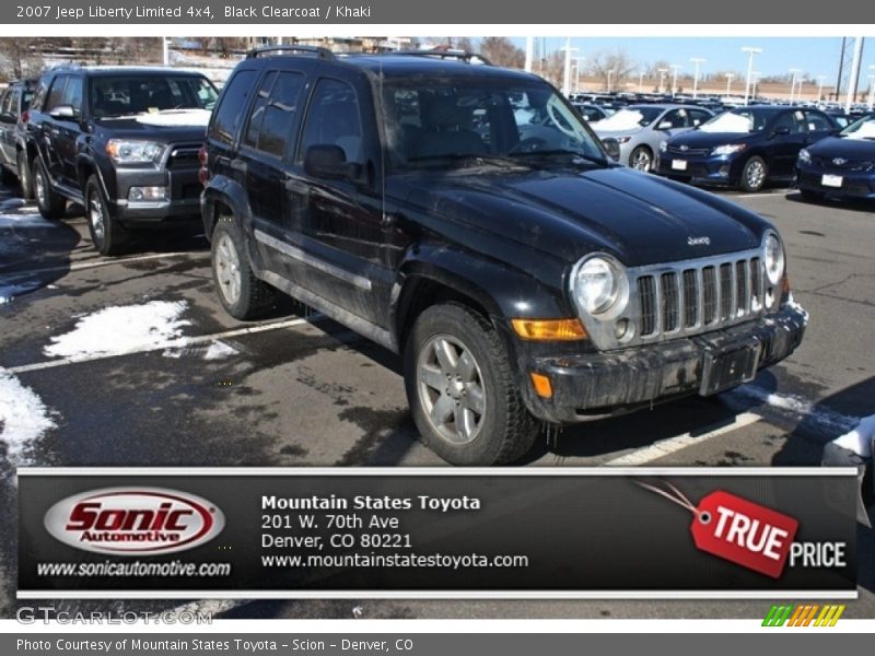 Black Clearcoat / Khaki 2007 Jeep Liberty Limited 4x4