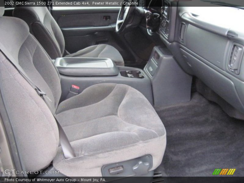 Pewter Metallic / Graphite 2002 GMC Sierra 1500 Z71 Extended Cab 4x4