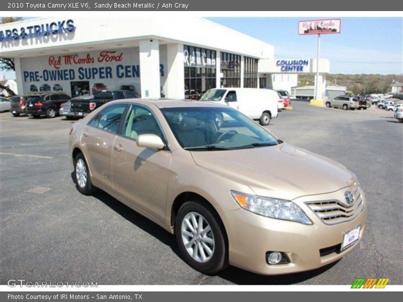 Sandy Beach Metallic / Ash Gray 2010 Toyota Camry XLE V6