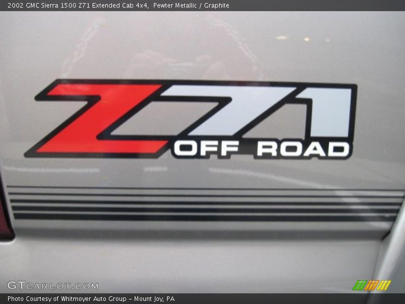 Pewter Metallic / Graphite 2002 GMC Sierra 1500 Z71 Extended Cab 4x4