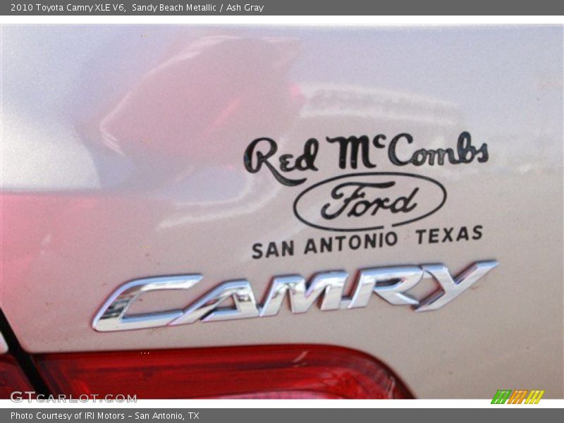 Sandy Beach Metallic / Ash Gray 2010 Toyota Camry XLE V6