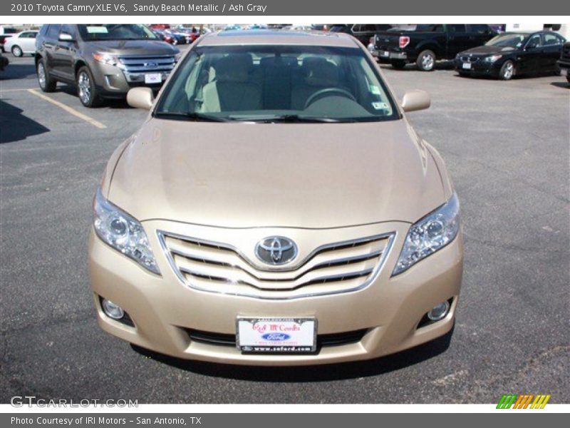 Sandy Beach Metallic / Ash Gray 2010 Toyota Camry XLE V6