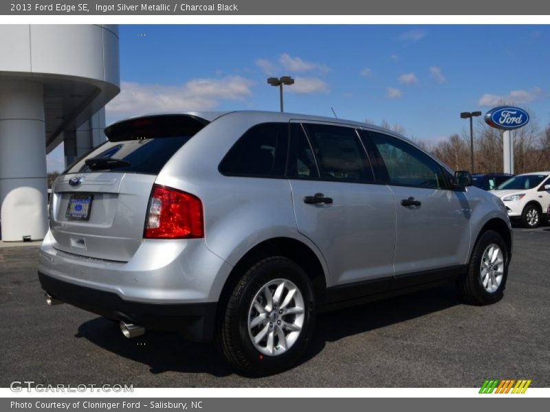 Ingot Silver Metallic / Charcoal Black 2013 Ford Edge SE
