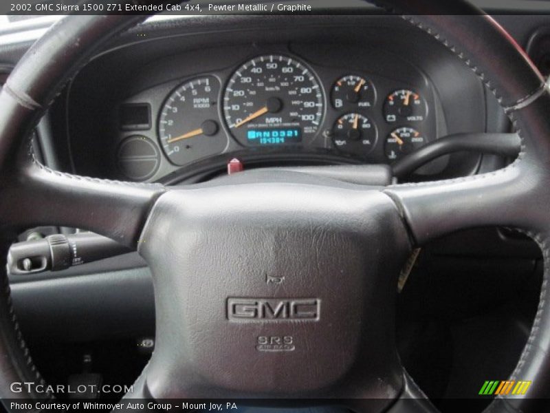 Pewter Metallic / Graphite 2002 GMC Sierra 1500 Z71 Extended Cab 4x4
