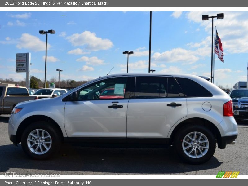 Ingot Silver Metallic / Charcoal Black 2013 Ford Edge SE