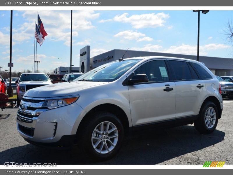 Ingot Silver Metallic / Charcoal Black 2013 Ford Edge SE
