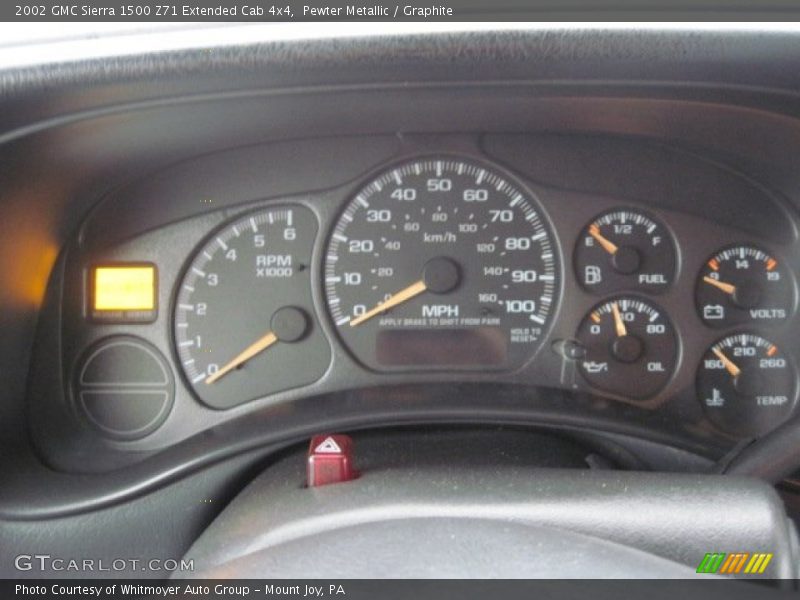 Pewter Metallic / Graphite 2002 GMC Sierra 1500 Z71 Extended Cab 4x4