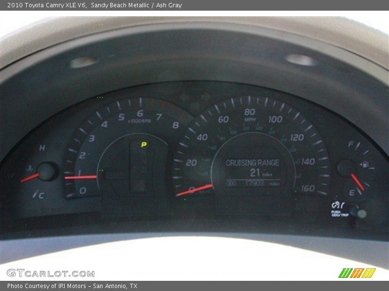 Sandy Beach Metallic / Ash Gray 2010 Toyota Camry XLE V6