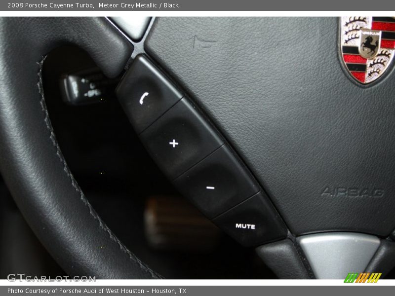 Meteor Grey Metallic / Black 2008 Porsche Cayenne Turbo