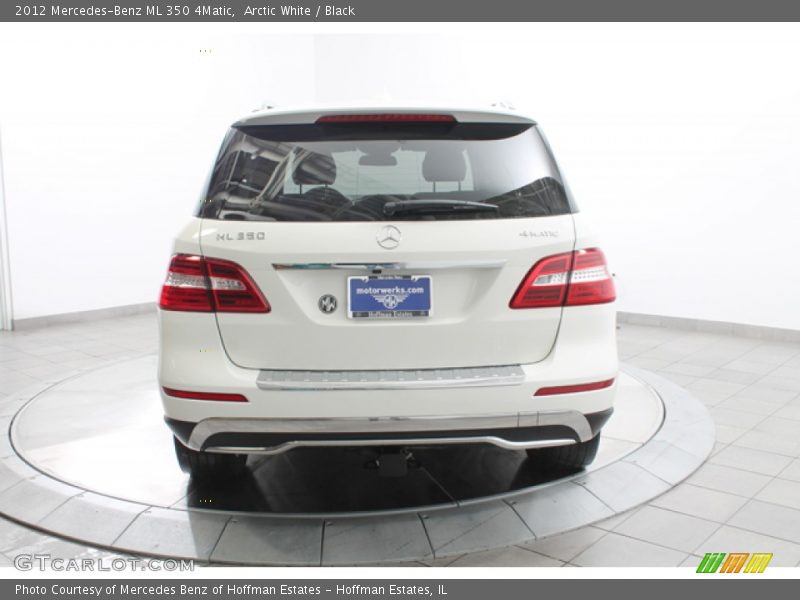 Arctic White / Black 2012 Mercedes-Benz ML 350 4Matic