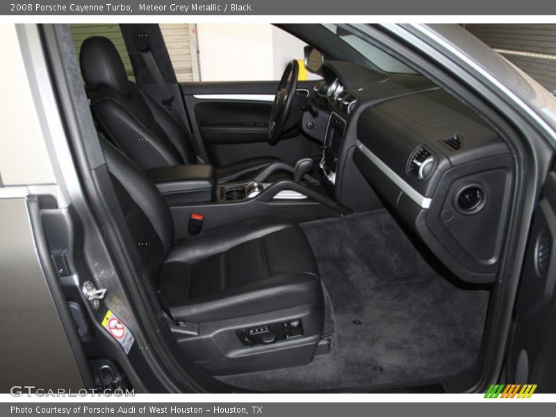 Meteor Grey Metallic / Black 2008 Porsche Cayenne Turbo