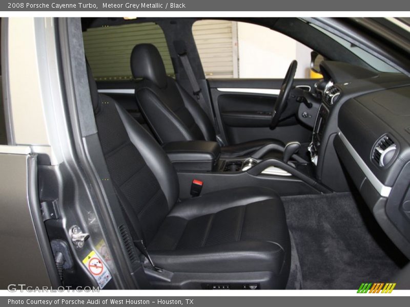Meteor Grey Metallic / Black 2008 Porsche Cayenne Turbo