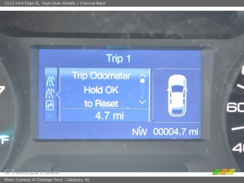 Ingot Silver Metallic / Charcoal Black 2013 Ford Edge SE
