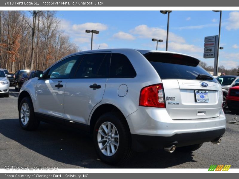 Ingot Silver Metallic / Charcoal Black 2013 Ford Edge SE