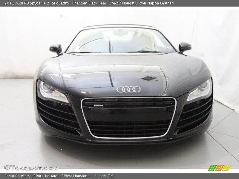 Phantom Black Pearl Effect / Nougat Brown Nappa Leather 2011 Audi R8 Spyder 4.2 FSI quattro