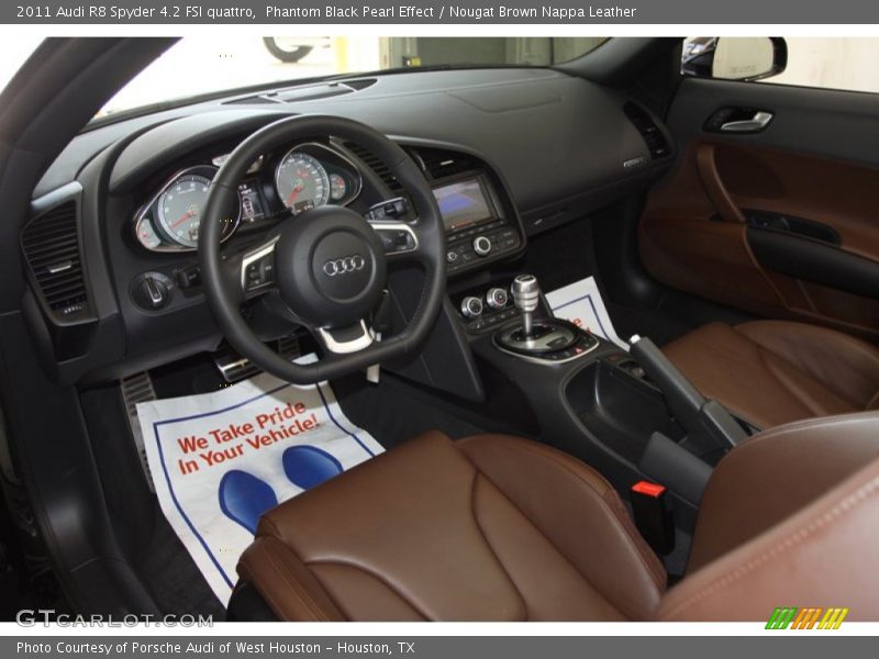  2011 R8 Spyder 4.2 FSI quattro Nougat Brown Nappa Leather Interior