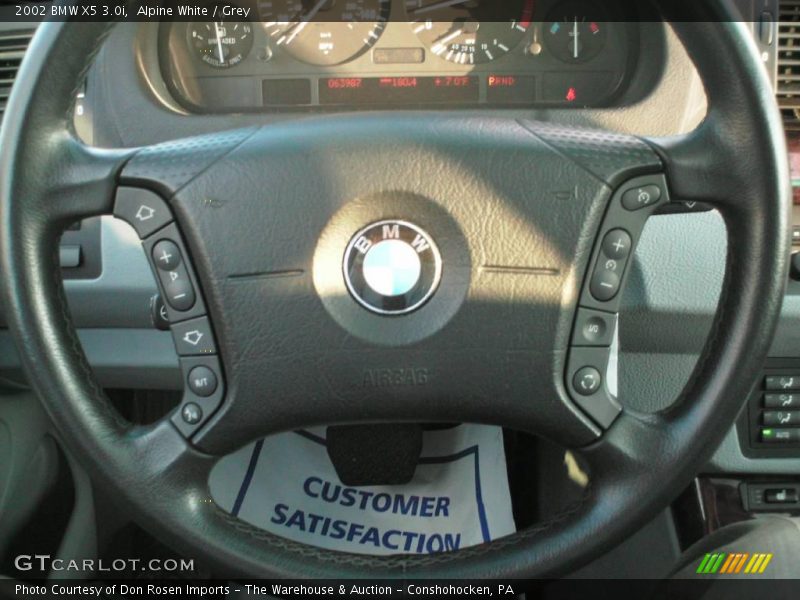 Alpine White / Grey 2002 BMW X5 3.0i
