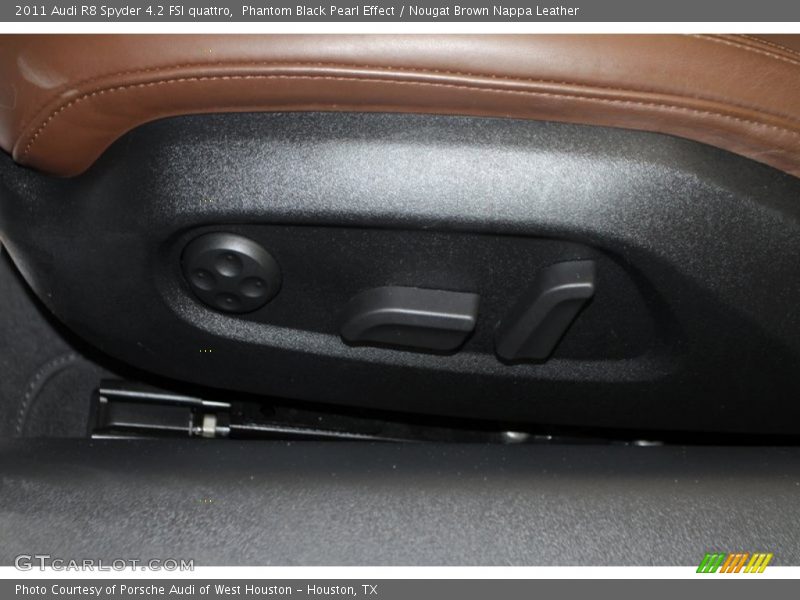 Phantom Black Pearl Effect / Nougat Brown Nappa Leather 2011 Audi R8 Spyder 4.2 FSI quattro