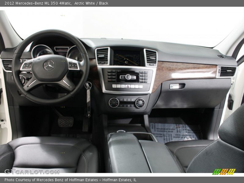 Arctic White / Black 2012 Mercedes-Benz ML 350 4Matic