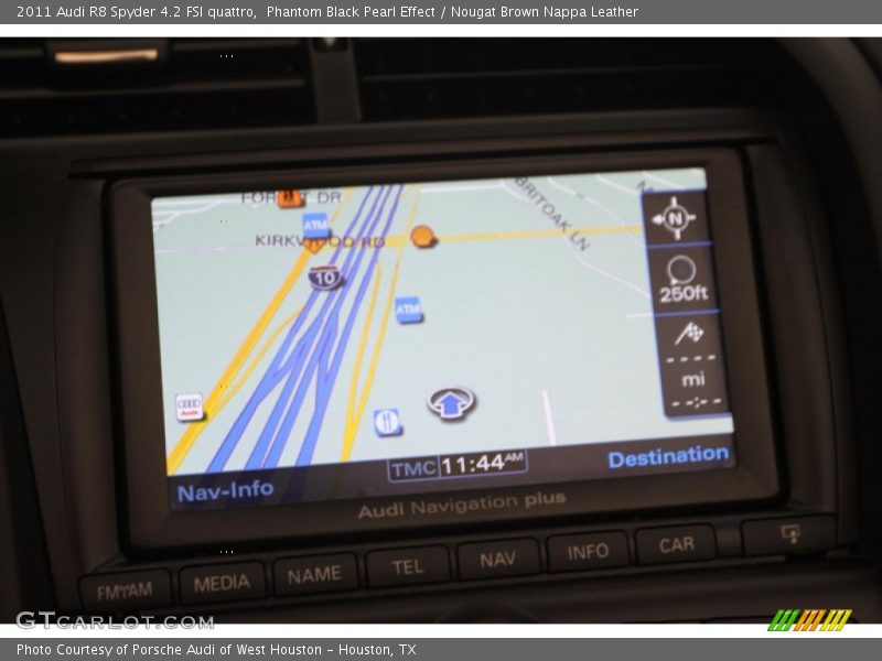Phantom Black Pearl Effect / Nougat Brown Nappa Leather 2011 Audi R8 Spyder 4.2 FSI quattro