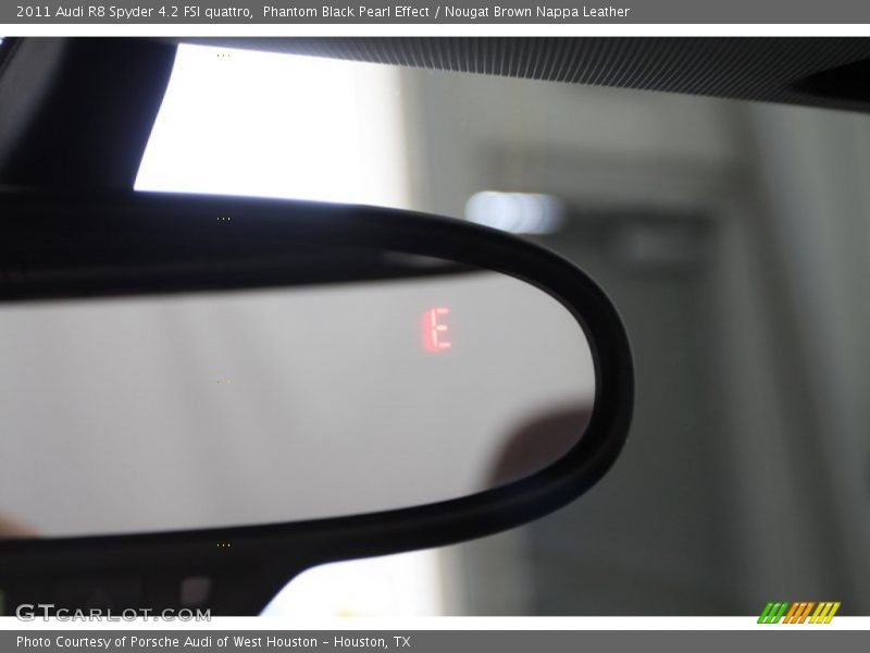 Phantom Black Pearl Effect / Nougat Brown Nappa Leather 2011 Audi R8 Spyder 4.2 FSI quattro
