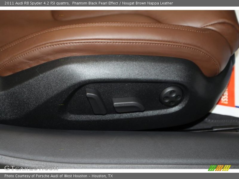 Phantom Black Pearl Effect / Nougat Brown Nappa Leather 2011 Audi R8 Spyder 4.2 FSI quattro