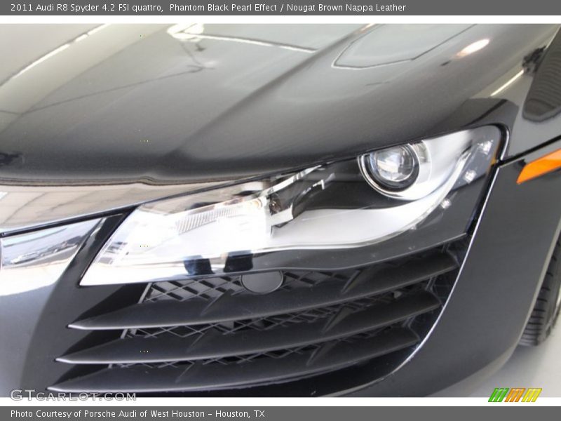 Phantom Black Pearl Effect / Nougat Brown Nappa Leather 2011 Audi R8 Spyder 4.2 FSI quattro