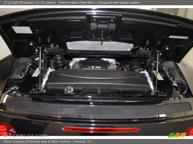 Phantom Black Pearl Effect / Nougat Brown Nappa Leather 2011 Audi R8 Spyder 4.2 FSI quattro