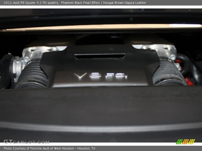 Phantom Black Pearl Effect / Nougat Brown Nappa Leather 2011 Audi R8 Spyder 4.2 FSI quattro