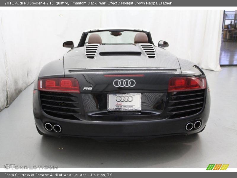 Phantom Black Pearl Effect / Nougat Brown Nappa Leather 2011 Audi R8 Spyder 4.2 FSI quattro