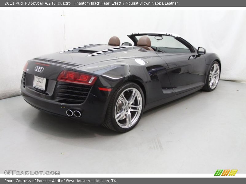 Phantom Black Pearl Effect / Nougat Brown Nappa Leather 2011 Audi R8 Spyder 4.2 FSI quattro