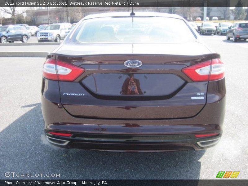 Bordeaux Reserve Red Metallic / Dune 2013 Ford Fusion SE 2.0 EcoBoost
