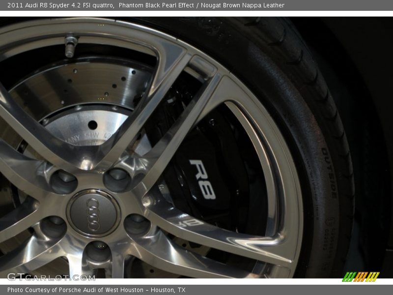 Phantom Black Pearl Effect / Nougat Brown Nappa Leather 2011 Audi R8 Spyder 4.2 FSI quattro