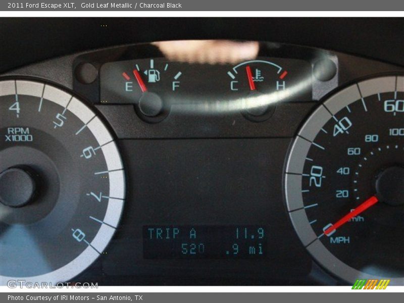 Gold Leaf Metallic / Charcoal Black 2011 Ford Escape XLT