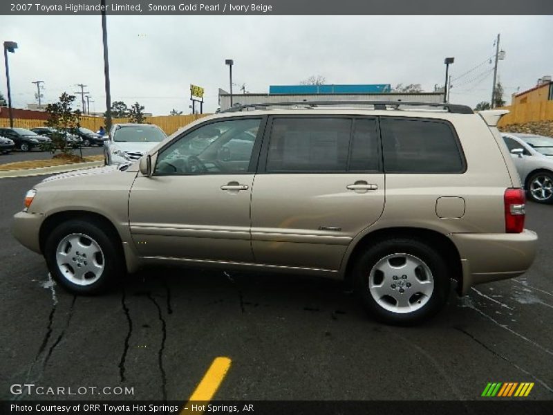 Sonora Gold Pearl / Ivory Beige 2007 Toyota Highlander Limited