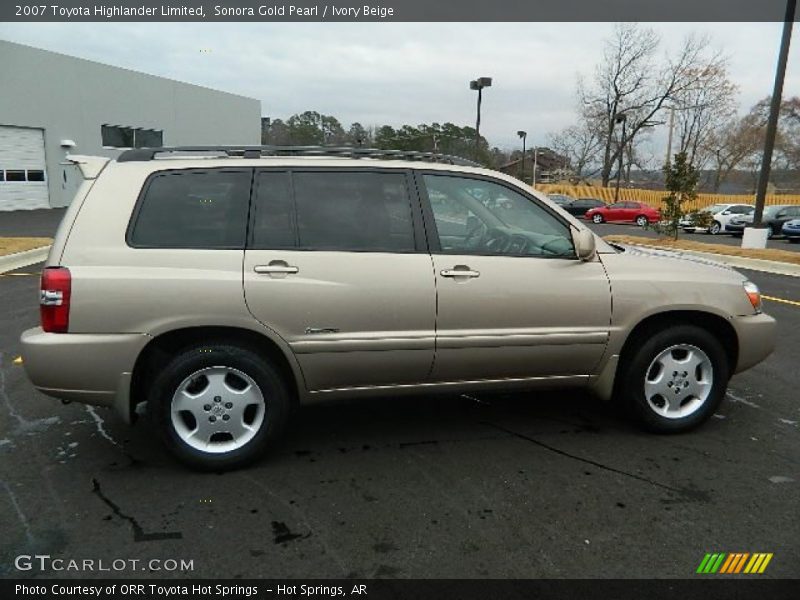 Sonora Gold Pearl / Ivory Beige 2007 Toyota Highlander Limited