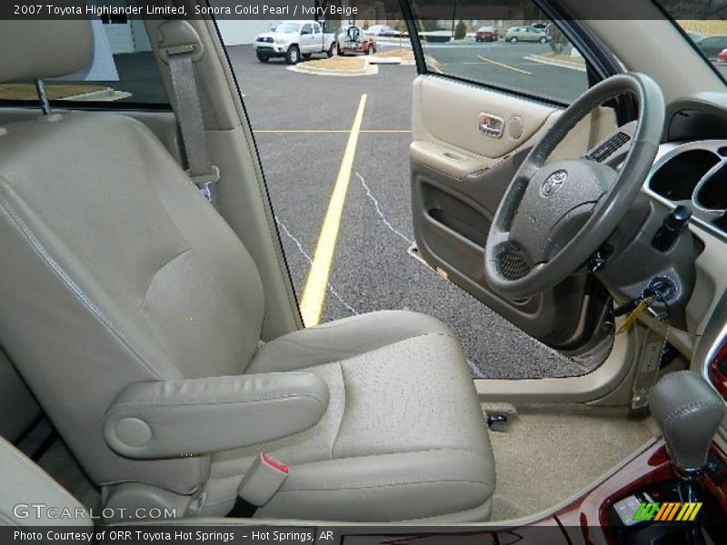 Sonora Gold Pearl / Ivory Beige 2007 Toyota Highlander Limited