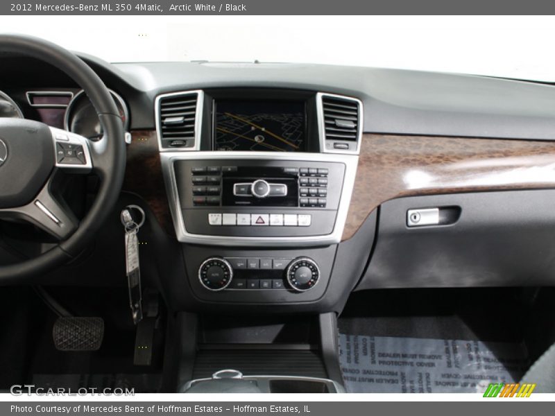 Arctic White / Black 2012 Mercedes-Benz ML 350 4Matic