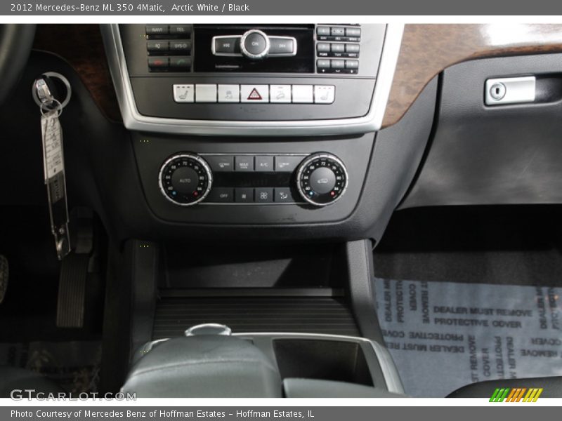 Arctic White / Black 2012 Mercedes-Benz ML 350 4Matic